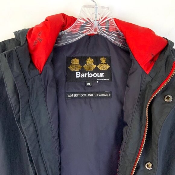 Barbour Kids Keaton Waterproof Breathable Navy Fall/Winter Jacket Sz XL - Picture 8 of 16